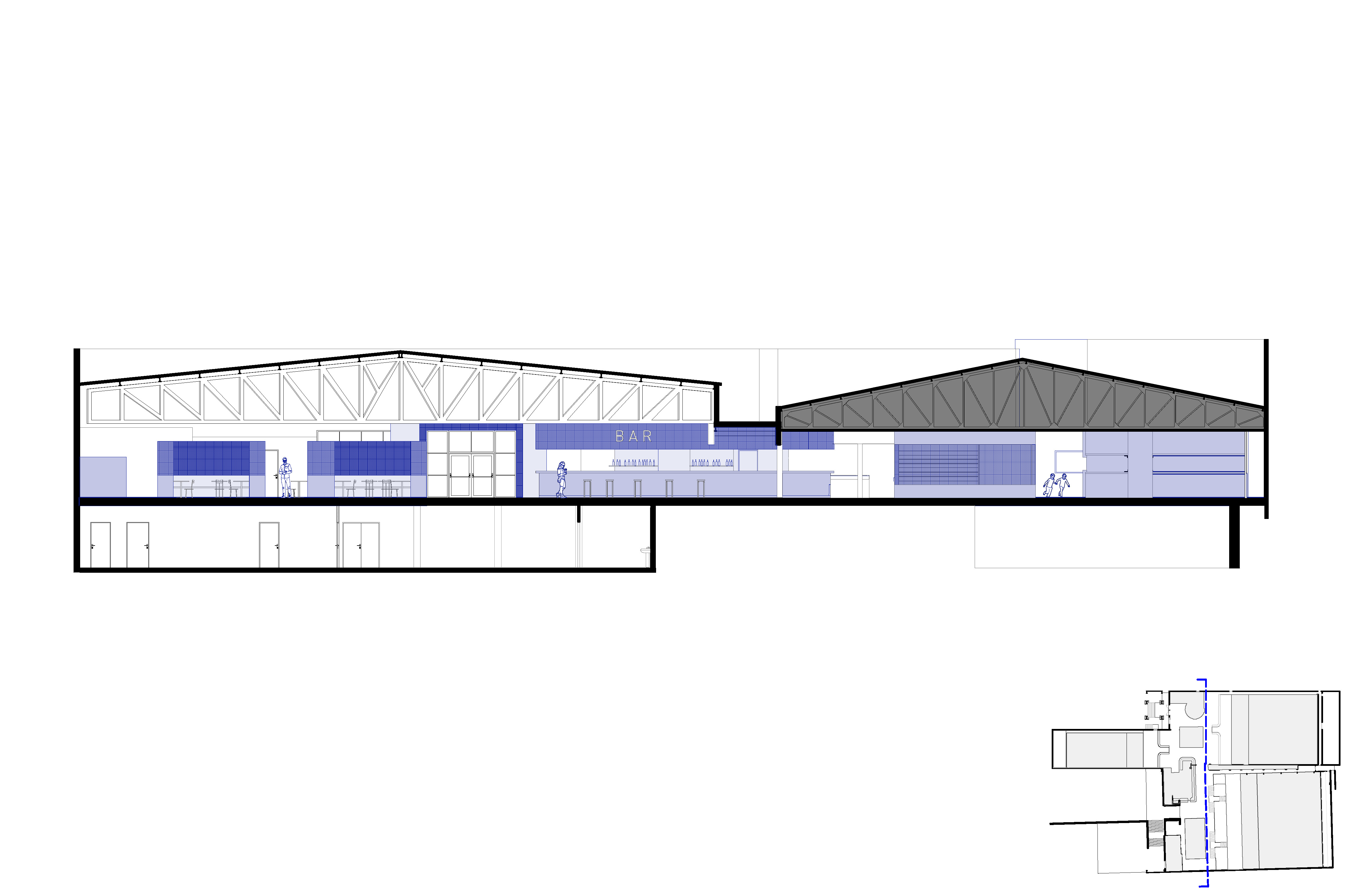 loco architectes Bowling-Brezet etudes coupe-05 bar entrees