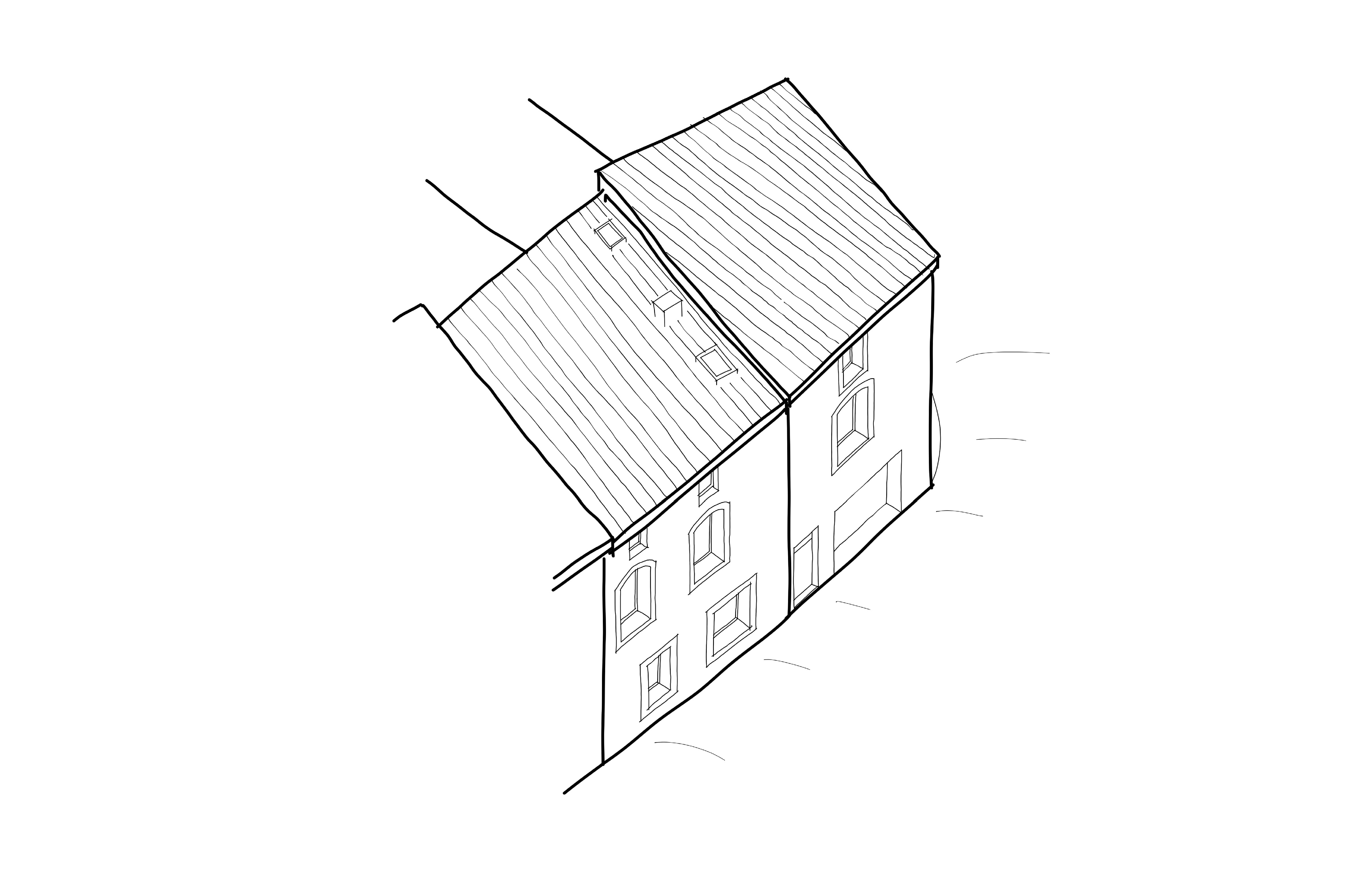 loco architectes MAISON-R&amp;T Croquis-Existant